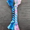 Fleece Dog Tug Toy, Braided Dog Tug Toy, Washable Dog Toy, Custom Dog Toy (Small) - Image 2