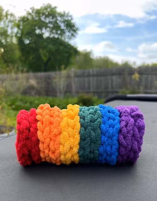 Snuffle Log, Dog Toy , Enrichment Toy for Dogs, Dog Puzzle, Rainbow, Pride