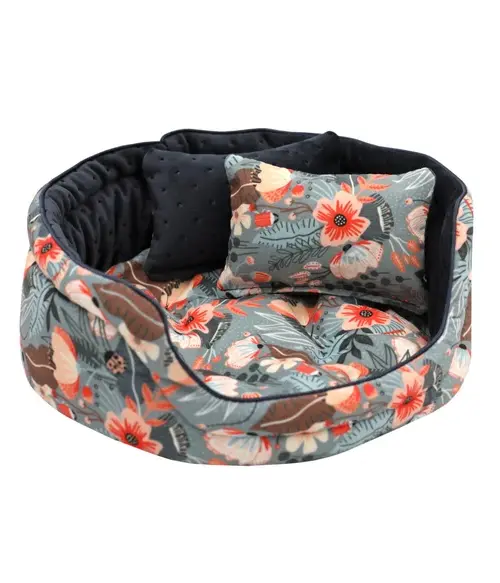 Cup Bed for Rabbits, Guinea Pigs, Hedgehogs & Small Pets - Soft Velvet Snuggle Bed with Pillows | Stylish, Cozy, and Easy to Clean