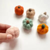 Felt Pumpkin and/or Turkey Toys - Needle Felted Fall Toy - Sold Individually Thanksgiving Montessori Play Cat Nip Playtime - Catnip Kicker - Image 3