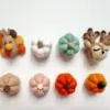 Felt Pumpkin and/or Turkey Toys - Needle Felted Fall Toy - Sold Individually Thanksgiving Montessori Play Cat Nip Playtime - Catnip Kicker - Image 4